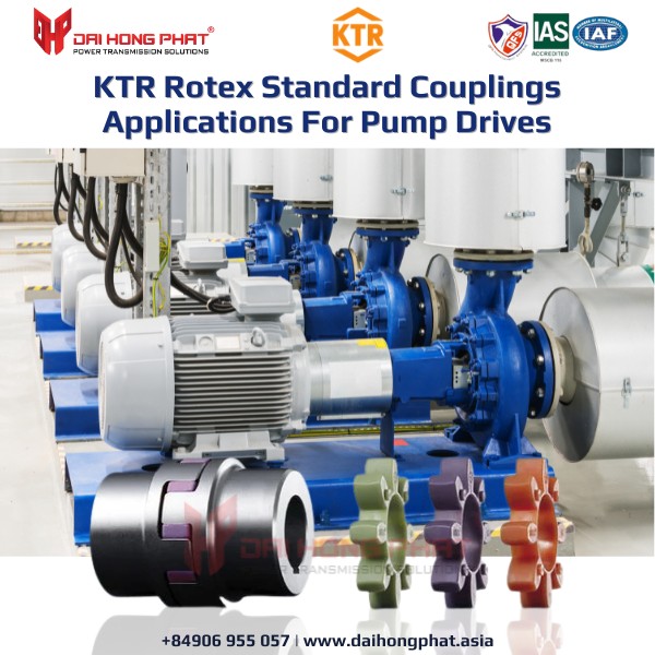 KTR Rotex Standard Couplings Applications For Pump Drives
